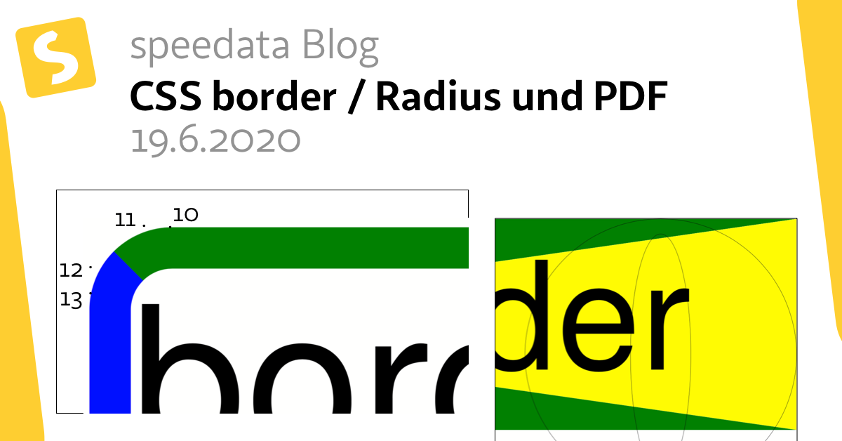 CSS border / Radius und PDF